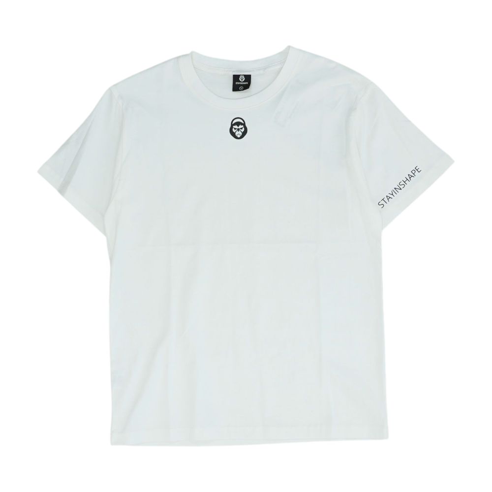 White Solid Crewneck T-Shirt