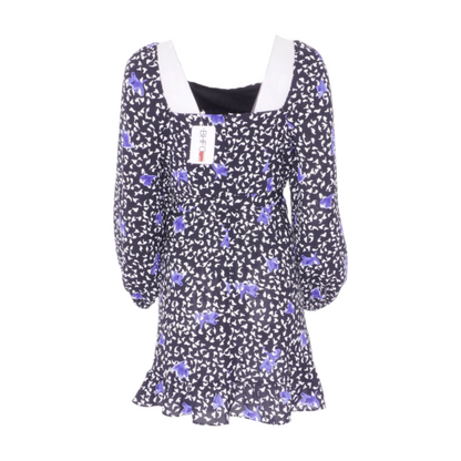 Black Print Mini Dress