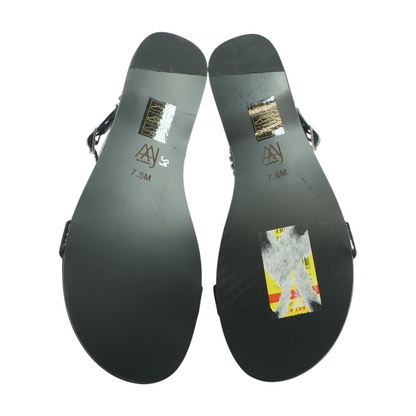 Black Flat Sandals