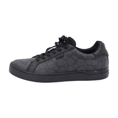 High Line Signature Logo Leather Low-Top Athletic Shoes