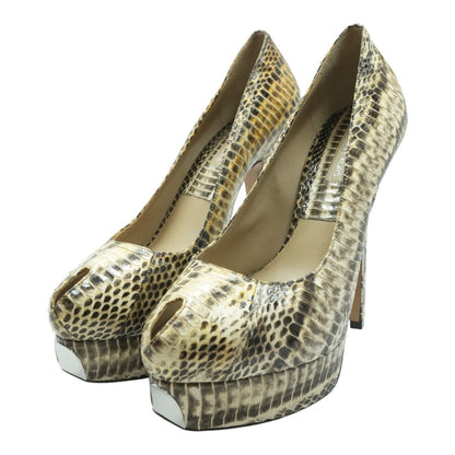 Hannon Snakeskin Pumps