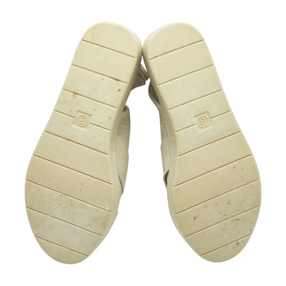 Beige Wedged Sandals
