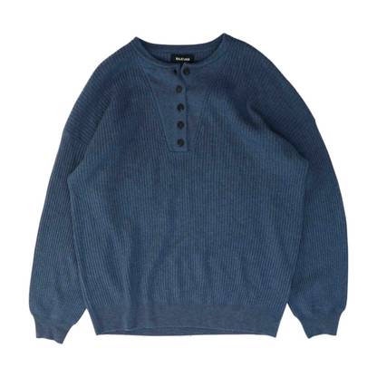 Gray Solid Pullover Sweater
