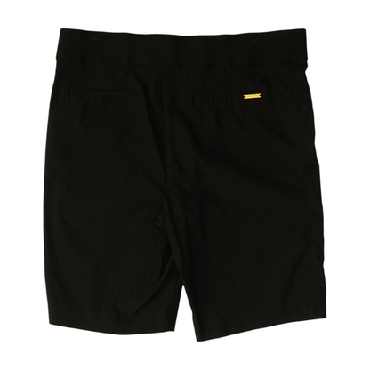 Black Solid Chino Shorts