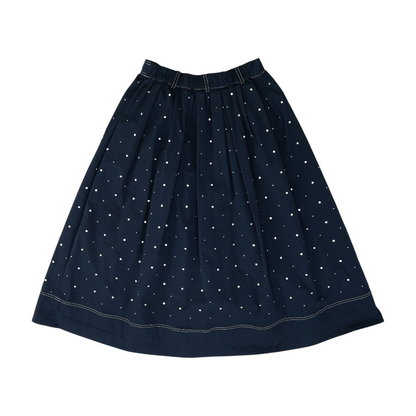 Navy Midi Skirt