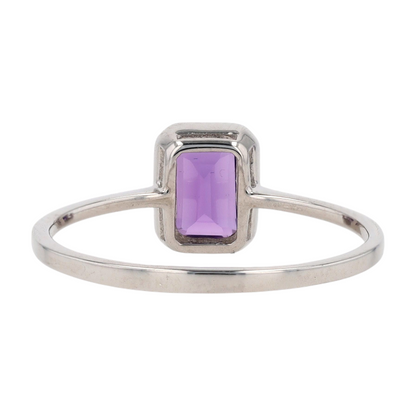 1/2 ctw Sterling Silver Amethyst Fashion Ring