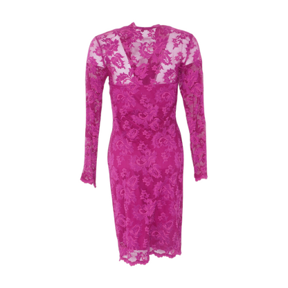 Magenta Midi Dress