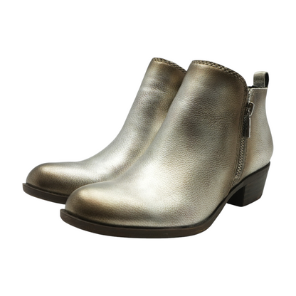 Silver Ankle Boots