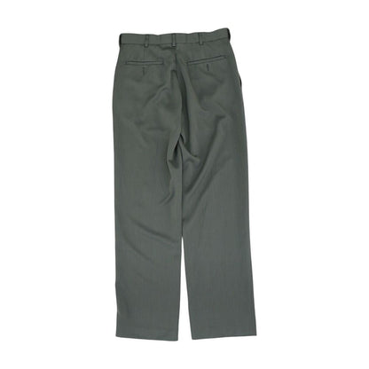 Gray Solid Dress Pants
