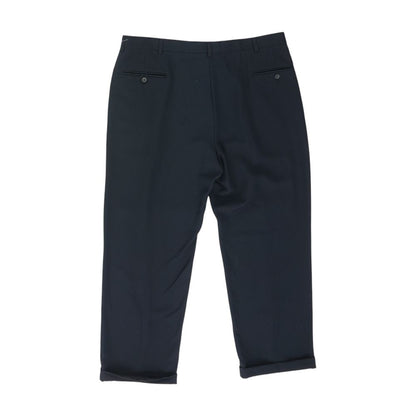 Navy Solid Dress Pants