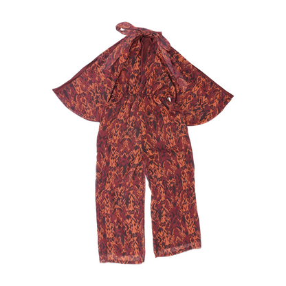 Orange Abstract Jumpsuit