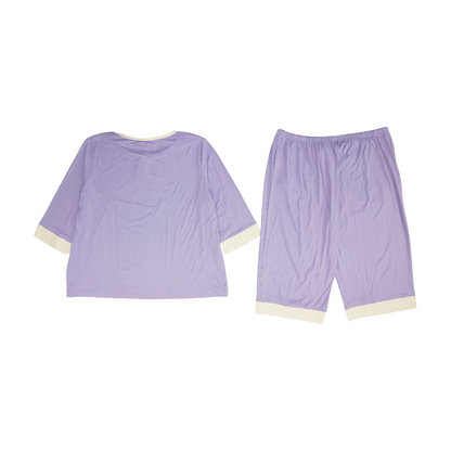 Purple Plus Solid Pant Set