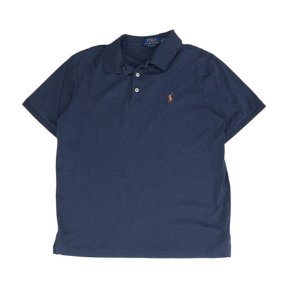 Navy Solid Short Sleeve Polo