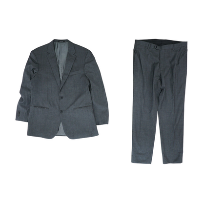 Gray Long Solid Suit