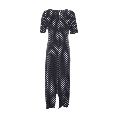 Black Polka Dot Midi Dress