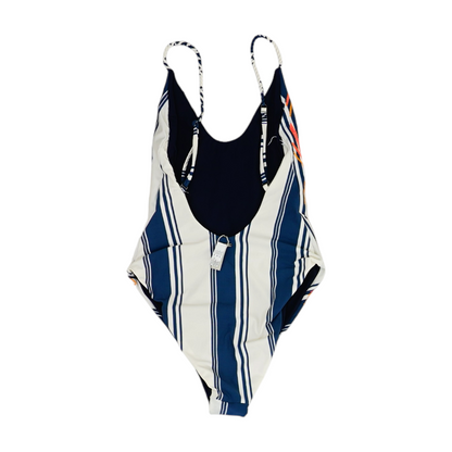 White Striped One-Piece