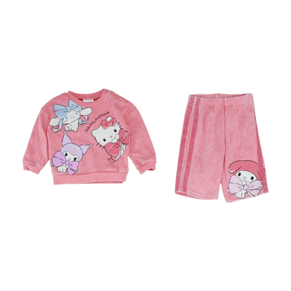 Pink Graphic Long Sleeve Set