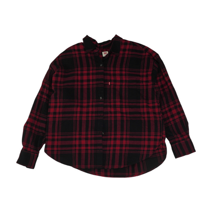 Red Plaid Flannel Button Down