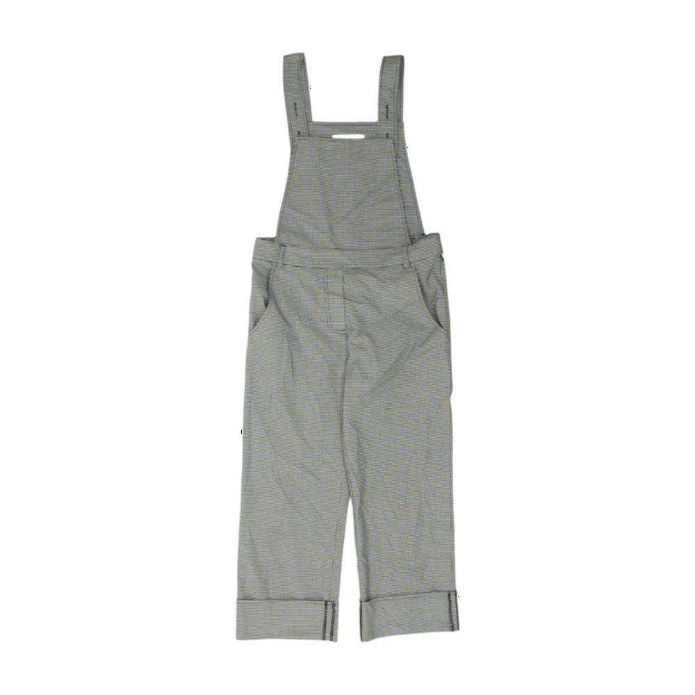 Black Houndstooth Regular Pants
