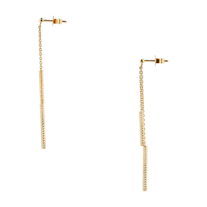 14K Yellow Gold Drop Earrings
