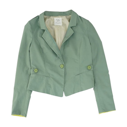 Green Solid Blazer