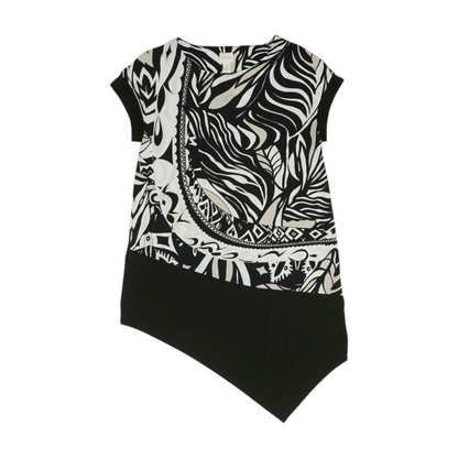 Black Print Blouse