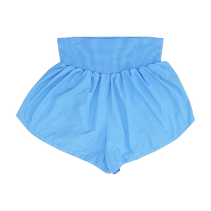 Blue Solid Active Shorts