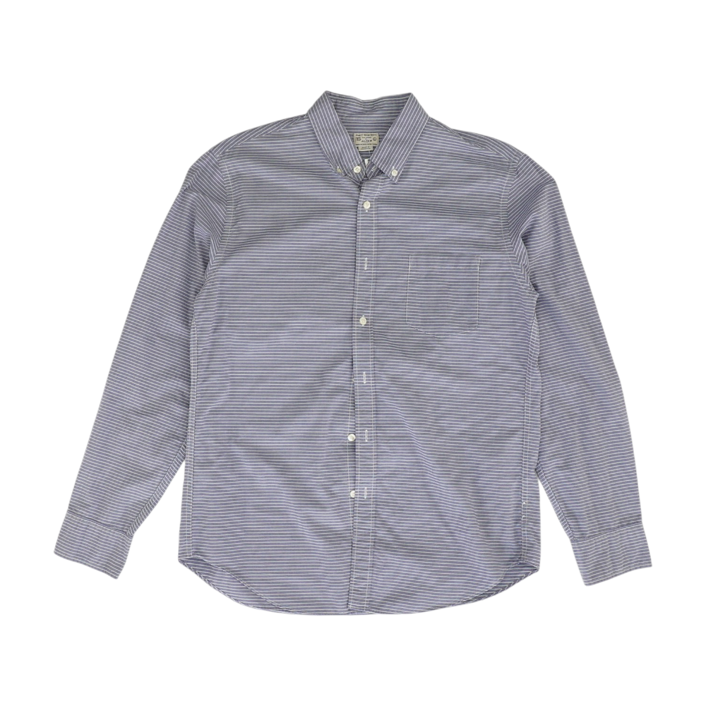 Blue Striped Long Sleeve Button Down