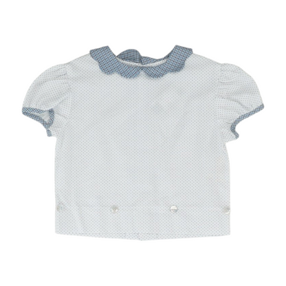 White Polka Dot Blouse