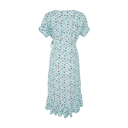 Green Floral Midi Dress