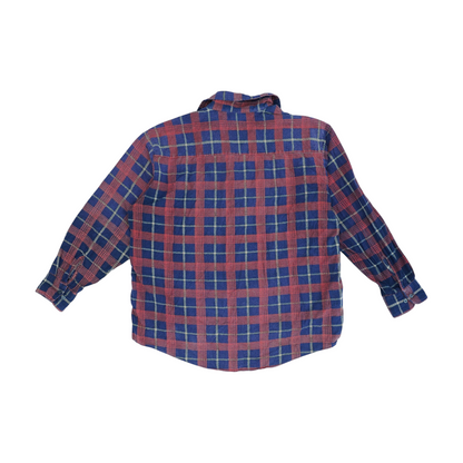 Vintage Red Plaid Flannel Button Down