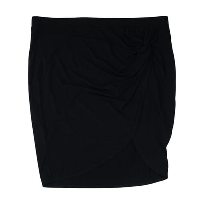Black Plus Midi Skirt