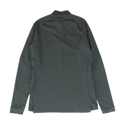 Gray Solid 1/4 Zip Pullover