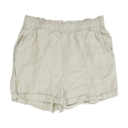 Beige Solid Chino Shorts
