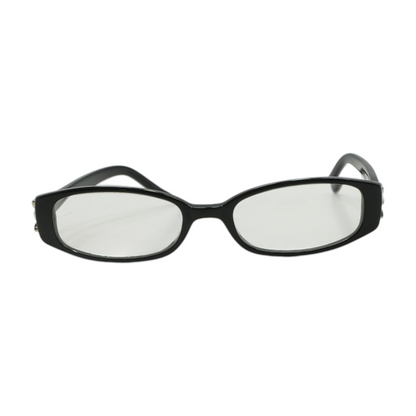 Black Girlie Bow Rectangle Prescription Eyewear
