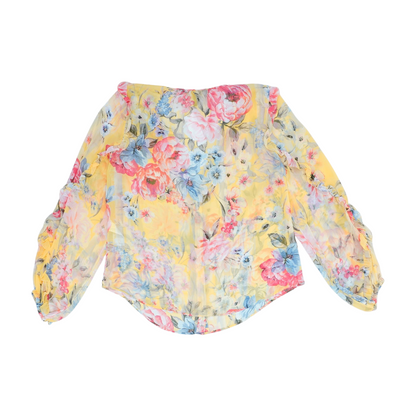 Yellow Floral Blouse