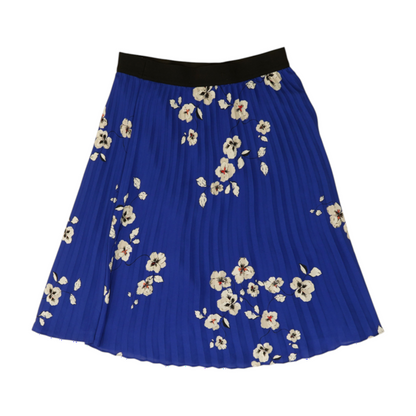 Blue Petite Floral Mini Skirt
