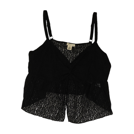 Black Plus Print Blouse