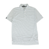 White Striped Short Sleeve Polo