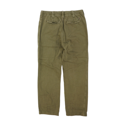 Green Straight Pants