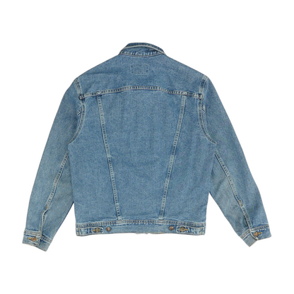 Blue Solid Denim Jacket