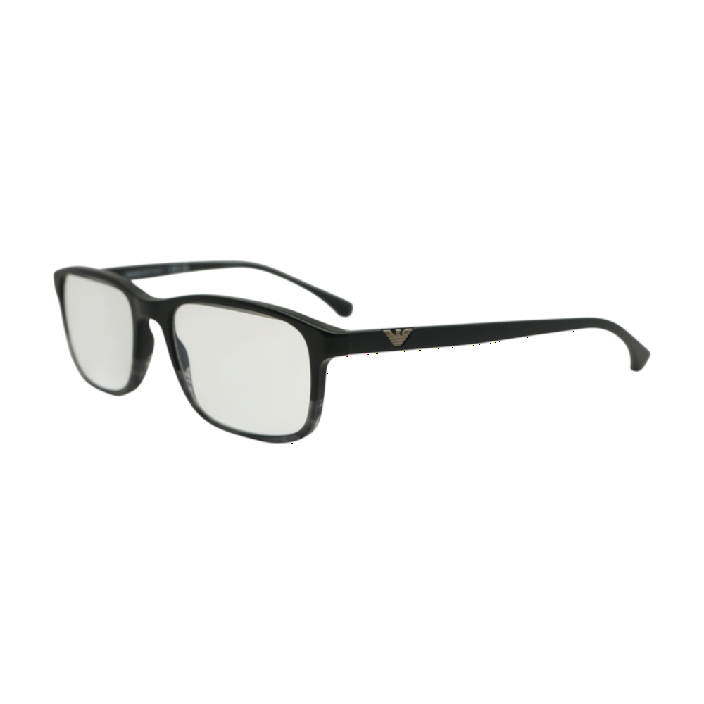 Emporio Armani Black EA 3098 Rectangle Prescription Eyewear – Image 1