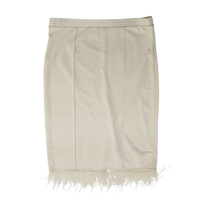 Beige Midi Skirt