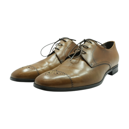Brown Leather Derby Shoes