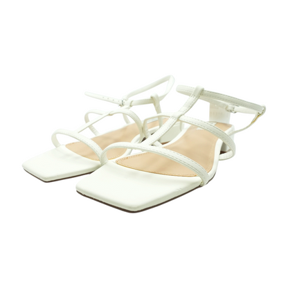 White Heeled Sandals