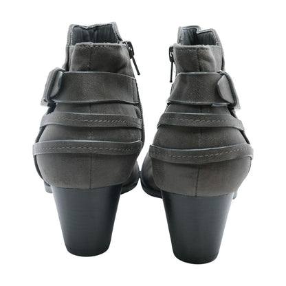Gray Ankle Boots