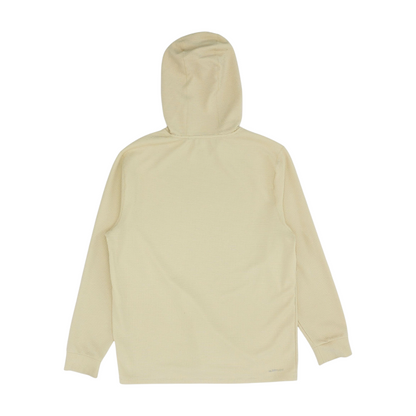 Tan Solid Hoodie Pullover