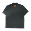 Black Solid Short Sleeve Polo