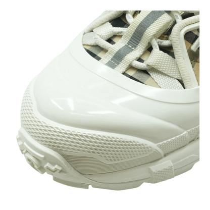 White Arthur Vintage Check Sneakers