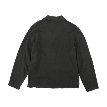 Gray Solid Cardigan Sweater